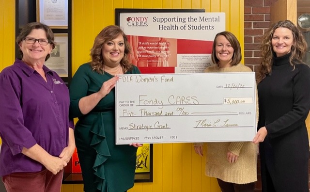 We delivered our second Strategic Grant check this afternoon to the collaborative partners of Fondy CARES and Church Health Services.